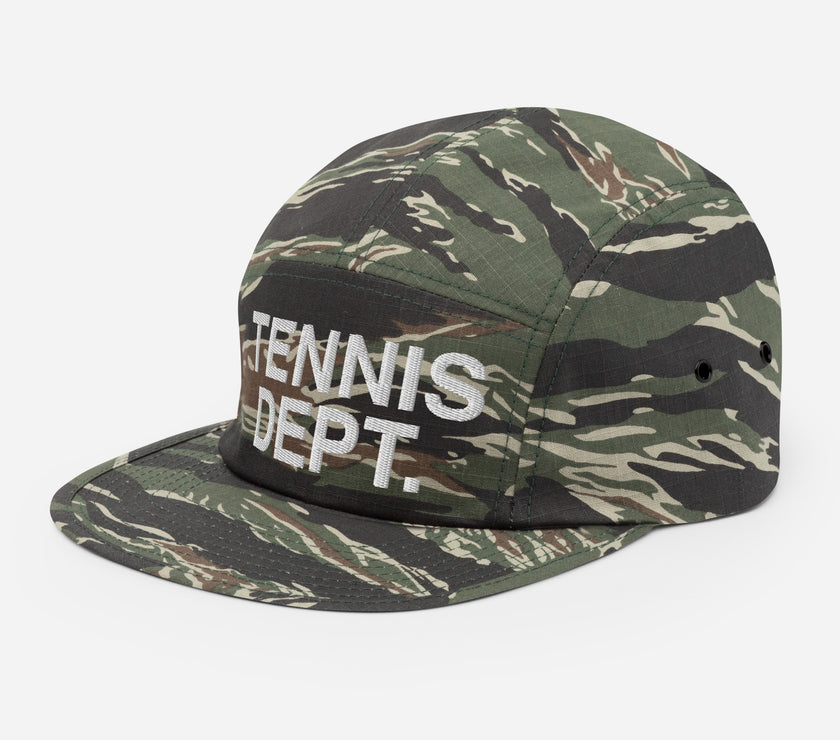 Tennis Dept Five Panel Cap by CoVA Tennis