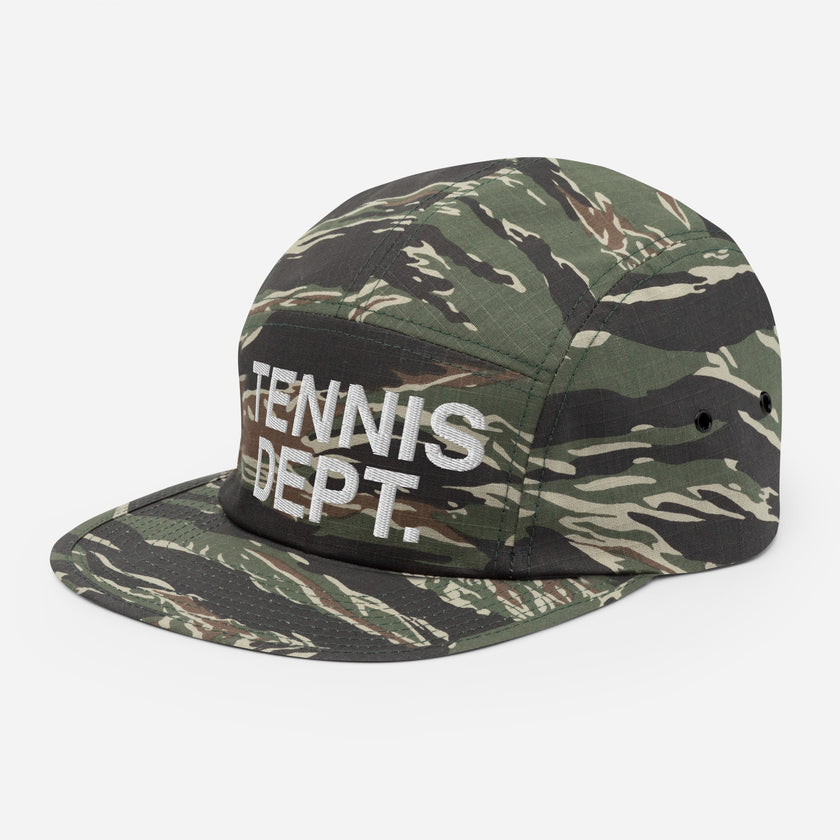 Tennis Dept Five Panel Cap by CoVA Tennis