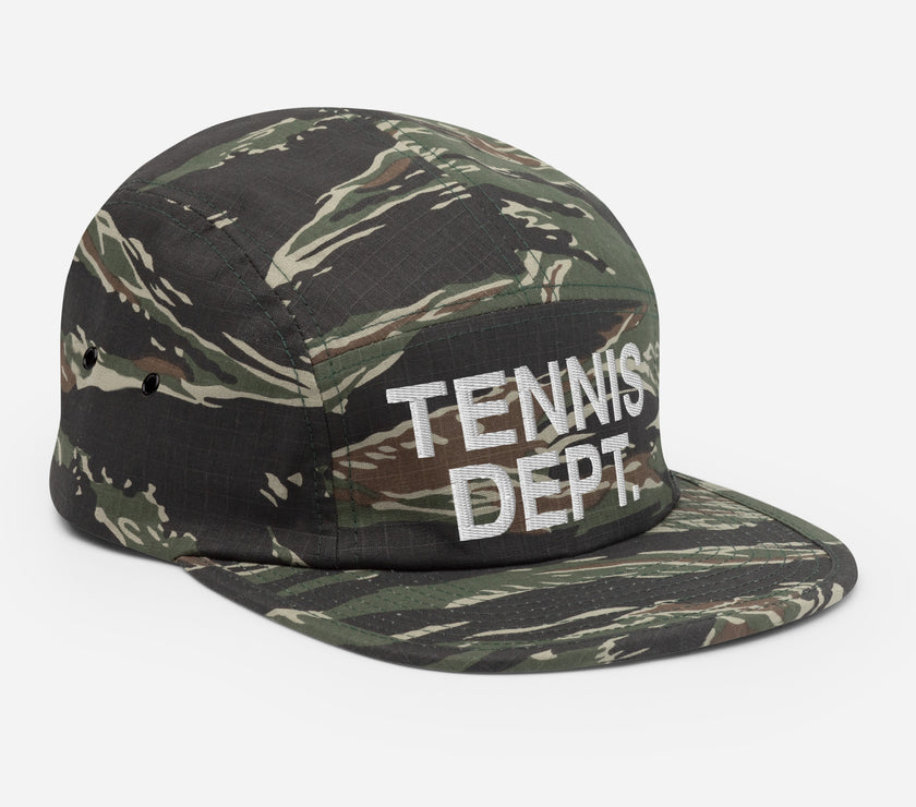 Tennis Dept Five Panel Cap by CoVA Tennis