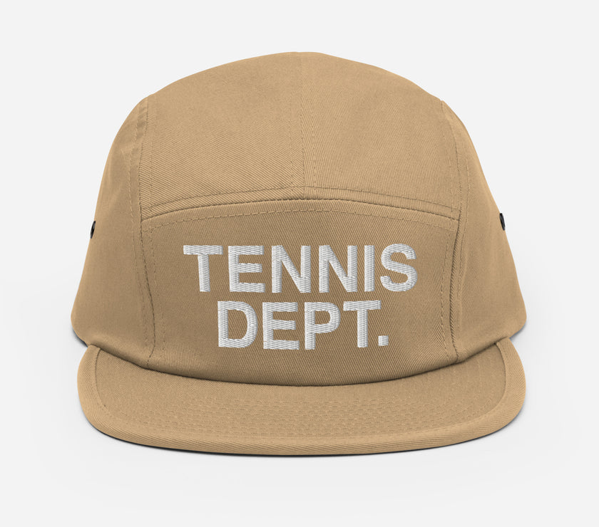 Tennis Dept Five Panel Cap by CoVA Tennis