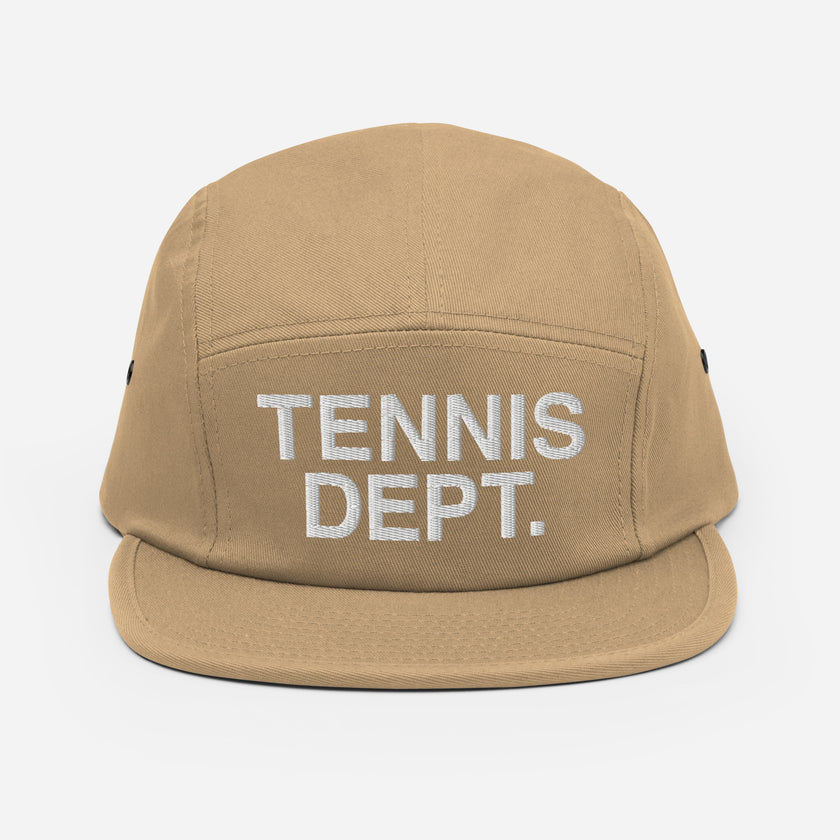 Tennis Dept Five Panel Cap by CoVA Tennis