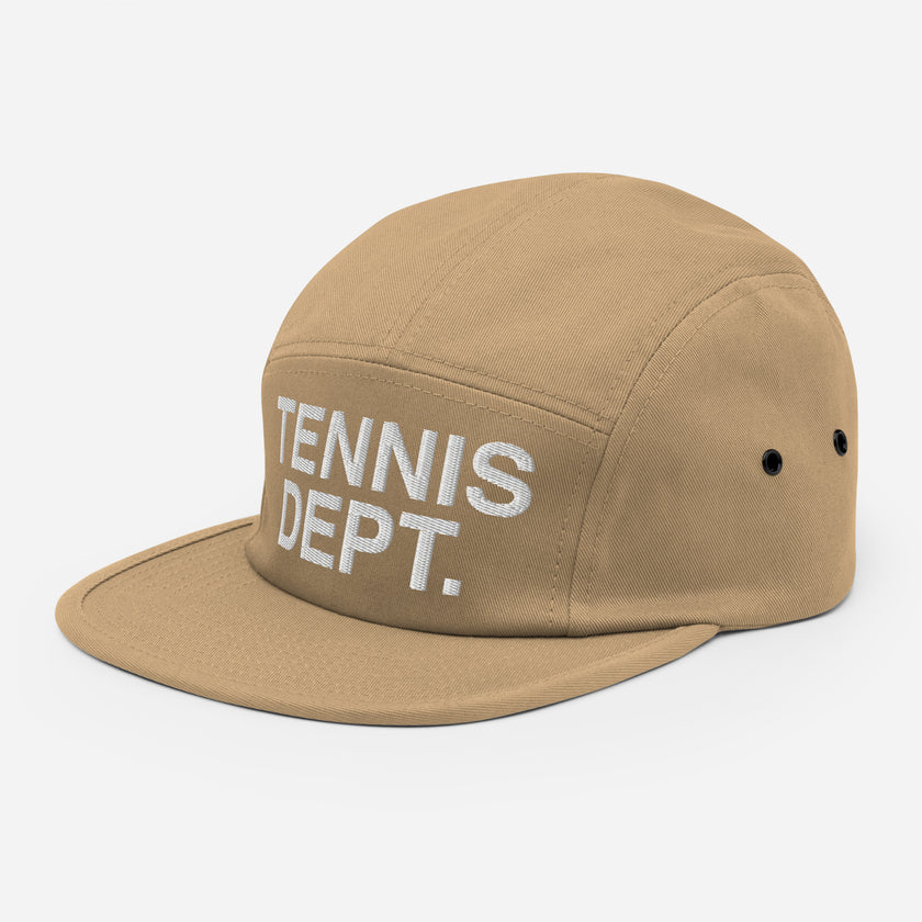 Tennis Dept Five Panel Cap by CoVA Tennis