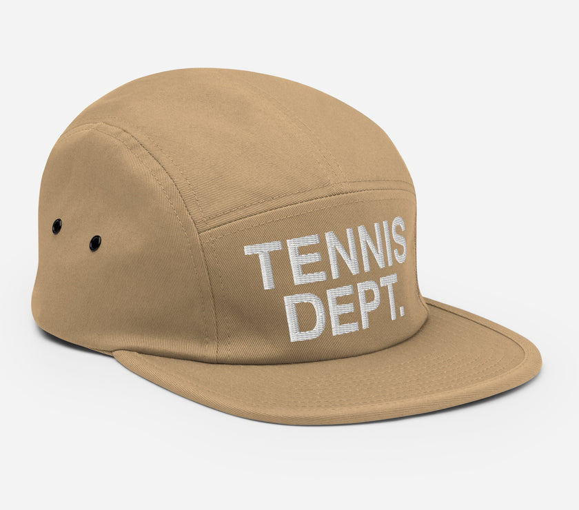 Tennis Dept Five Panel Cap by CoVA Tennis