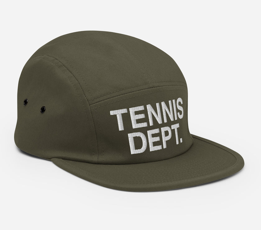 Tennis Dept Five Panel Cap by CoVA Tennis