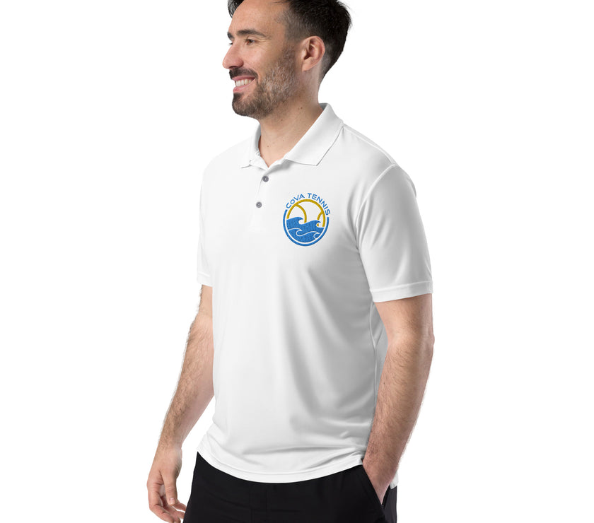 CoVA Tennis Ball & Waves Logo adidas performance polo shirt