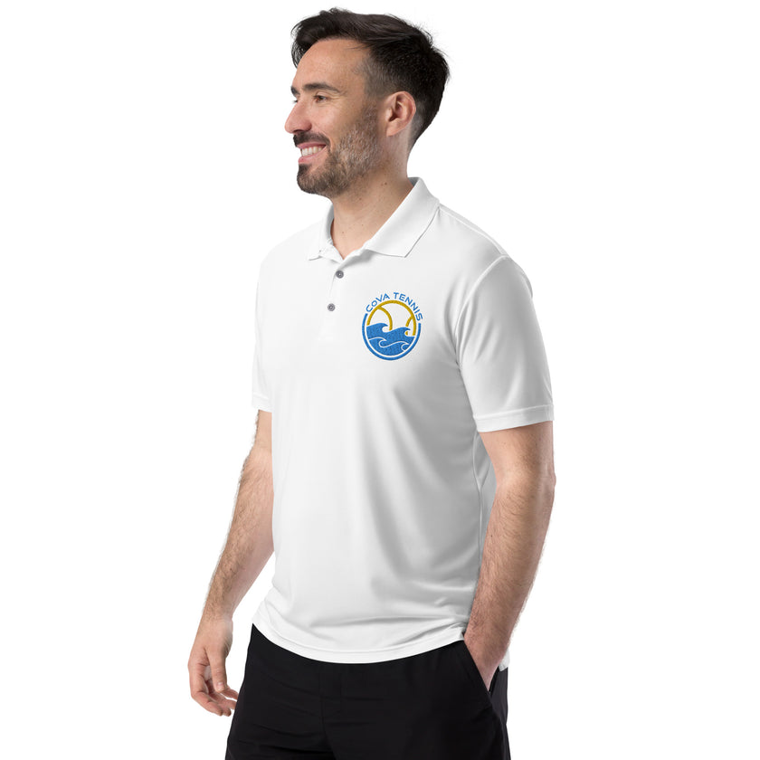 CoVA Tennis Ball & Waves Logo adidas performance polo shirt