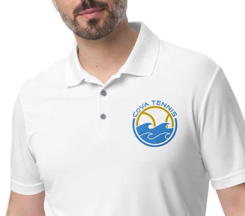 CoVA Tennis Ball & Waves Logo adidas performance polo shirt