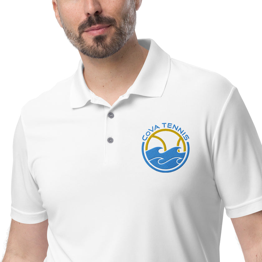 CoVA Tennis Ball & Waves Logo adidas performance polo shirt