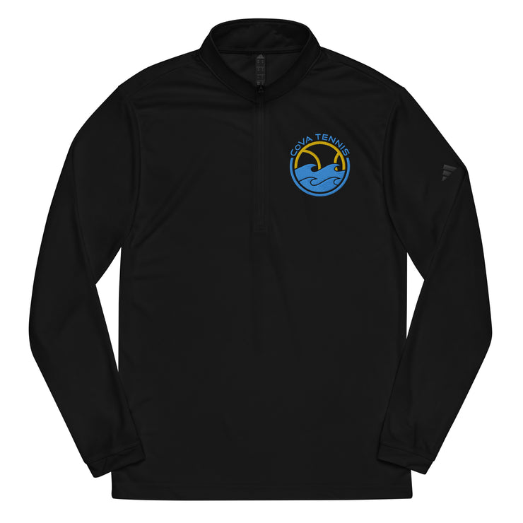 CoVA Tennis Ball & Waves Logo Quarter zip pullover