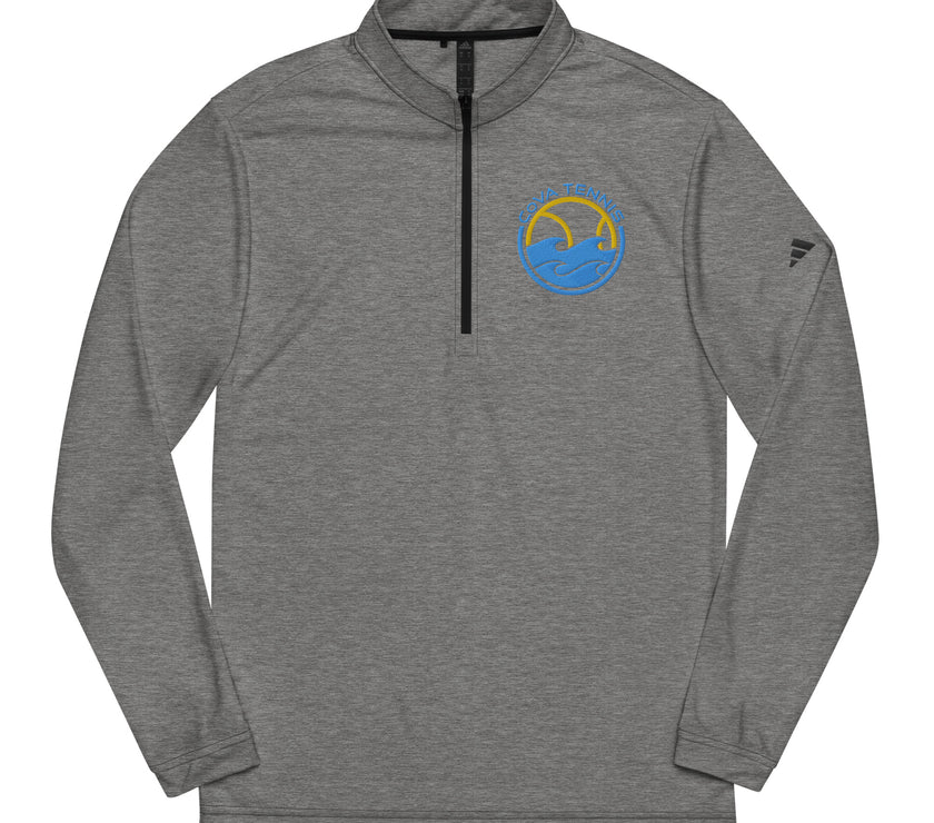 CoVA Tennis Ball & Waves Logo Quarter zip pullover