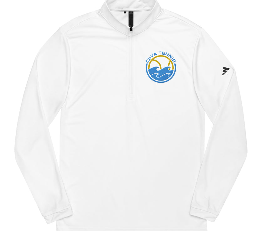 CoVA Tennis Ball & Waves Logo Quarter zip pullover