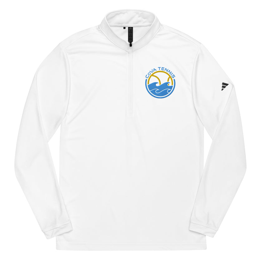 CoVA Tennis Ball & Waves Logo Quarter zip pullover