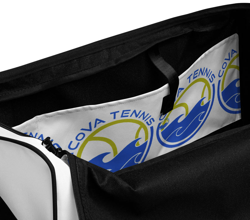 CoVA Tennis Ball & Waves Logo Duffle bag