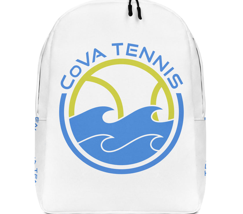 CoVA Tennis Ball & Waves Logo Minimalist Backpack