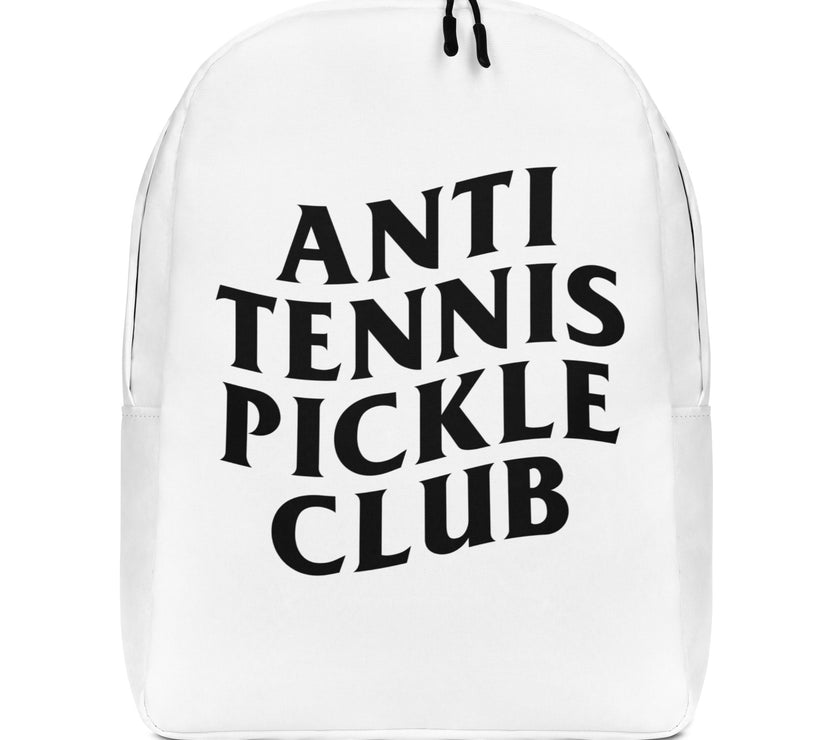 Anti Tennis Pickleball Club Minimalist Backpack