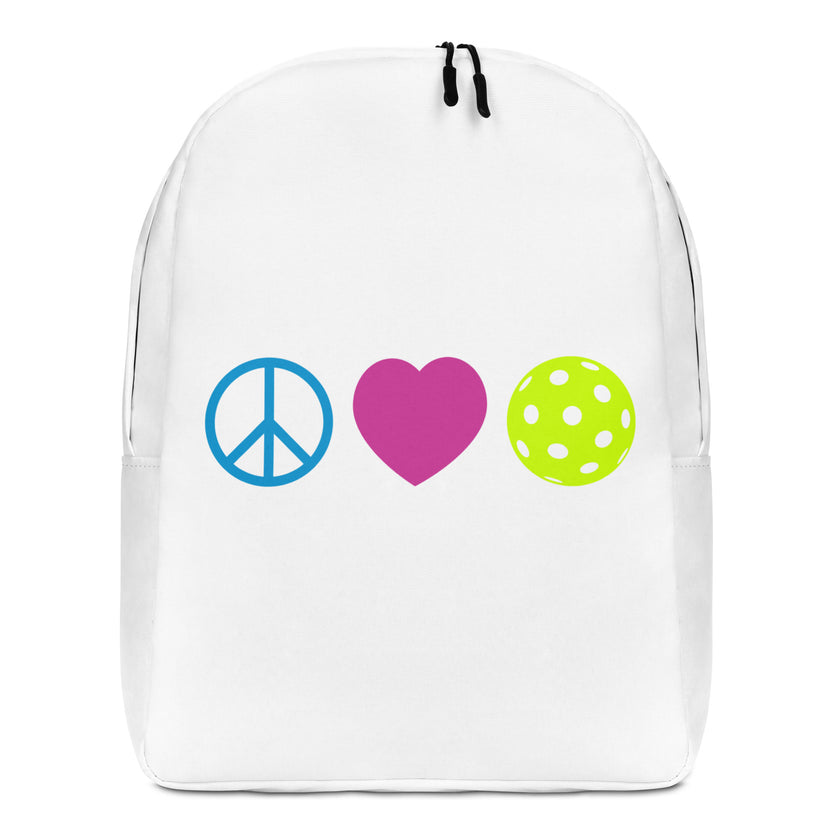 Peace Love Pickleball Minimalist Backpack