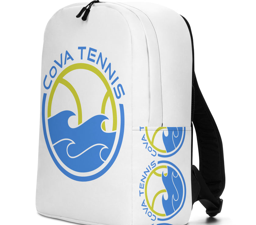 CoVA Tennis Ball & Waves Logo Minimalist Backpack