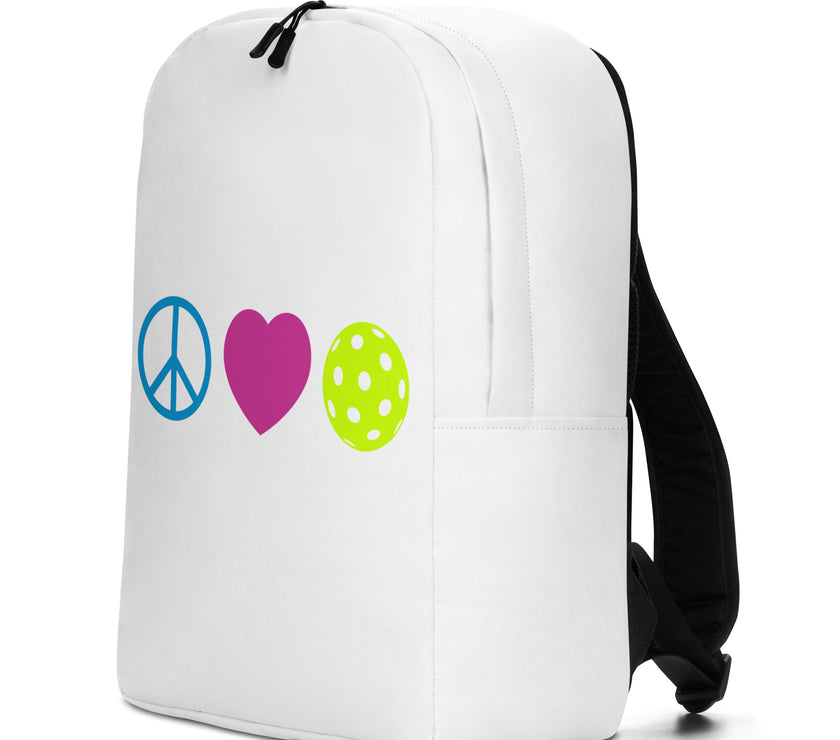 Peace Love Pickleball Minimalist Backpack