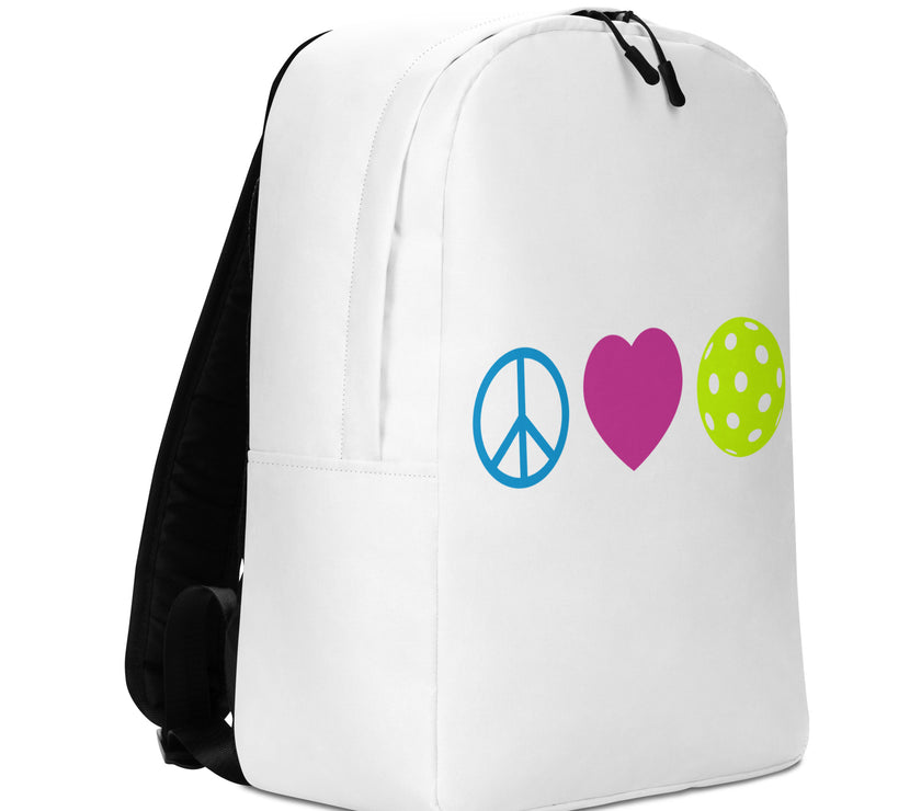 Peace Love Pickleball Minimalist Backpack