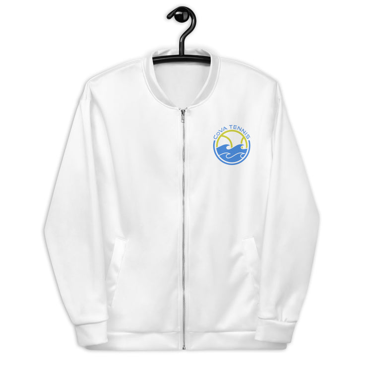 CoVA Tennis Ball & Waves Logo Unisex Bomber Jacket