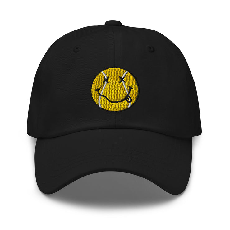 Smiling Tennis Ball by CoVA Tennis Dad hat