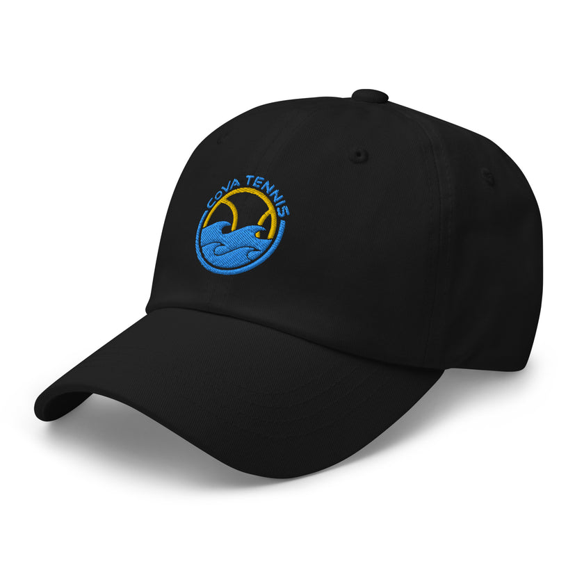 CoVA Tennis Ball & Waves Logo Dad hat