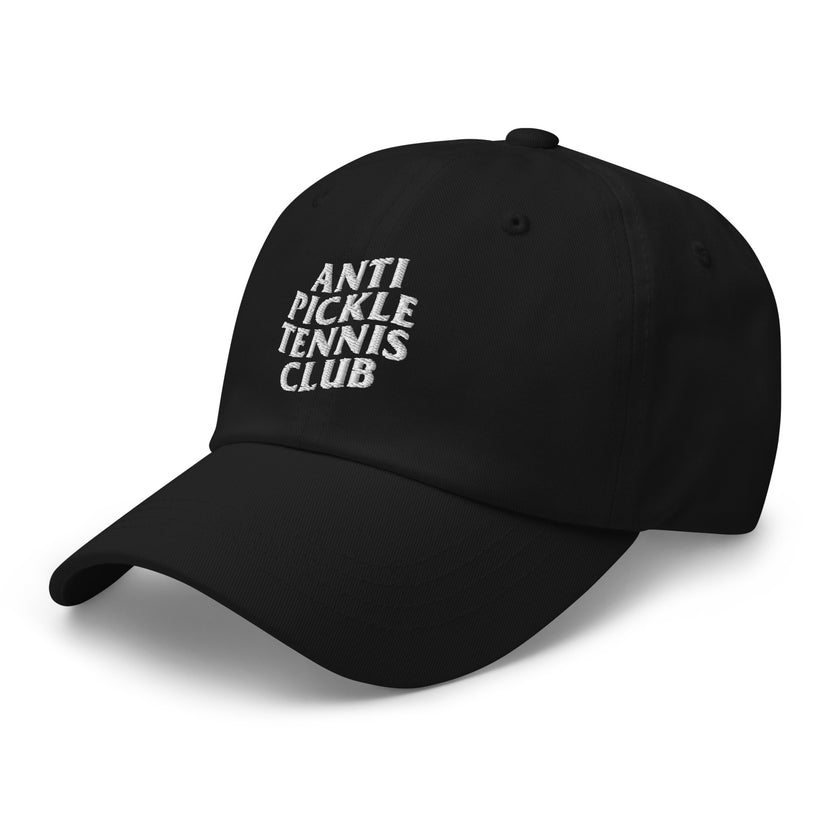 Anti Pickleball Tennis Club Dad hat by CoVA Tennis