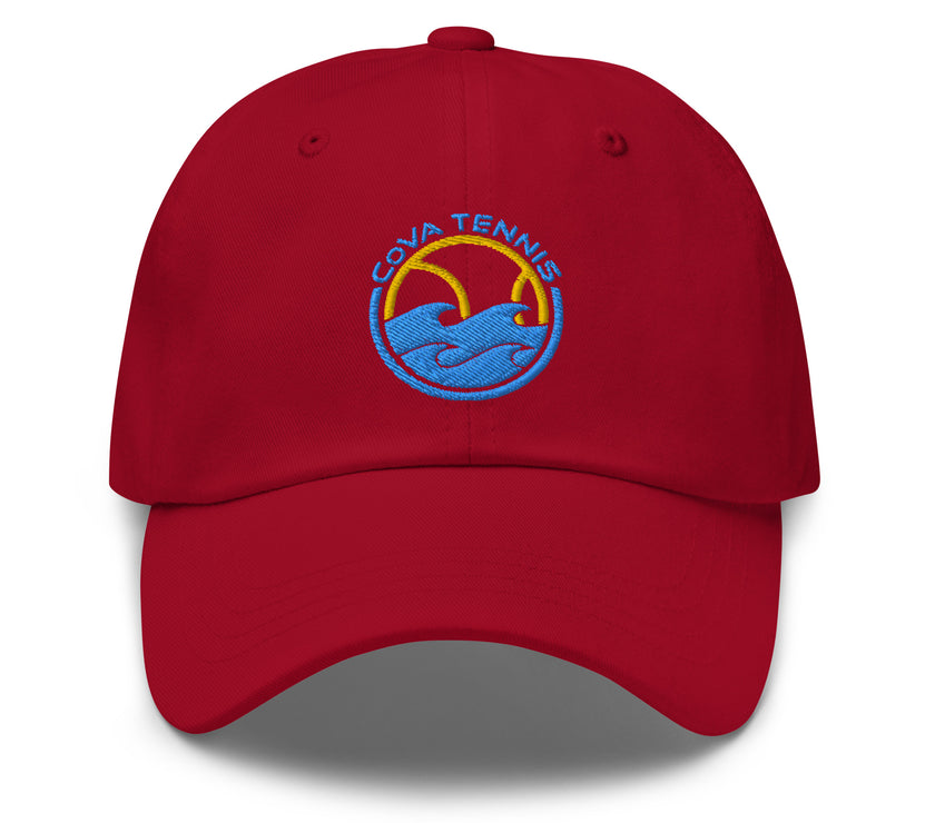 CoVA Tennis Ball & Waves Logo Dad hat