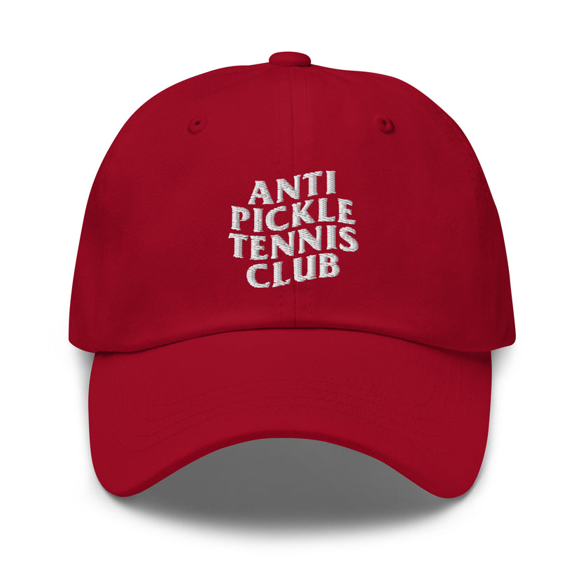 Anti Pickleball Tennis Club Dad hat by CoVA Tennis