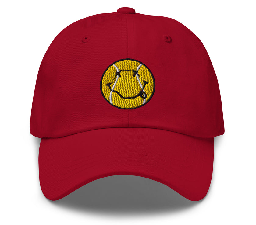 Smiling Tennis Ball by CoVA Tennis Dad hat