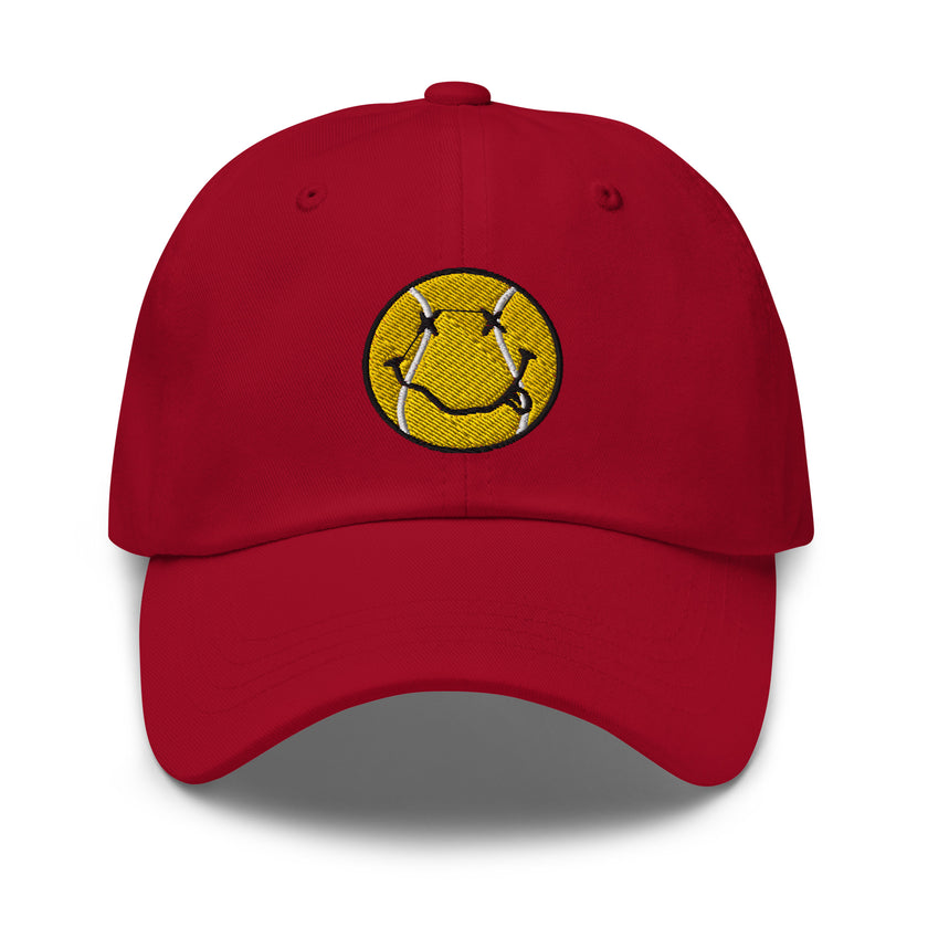 Smiling Tennis Ball by CoVA Tennis Dad hat