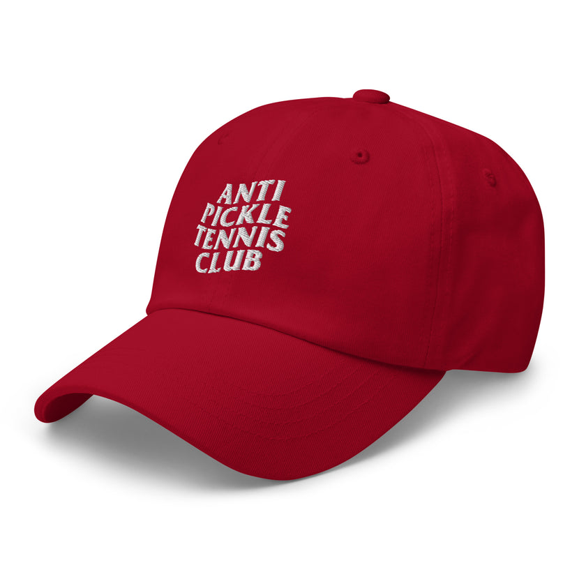 Anti Pickleball Tennis Club Dad hat by CoVA Tennis