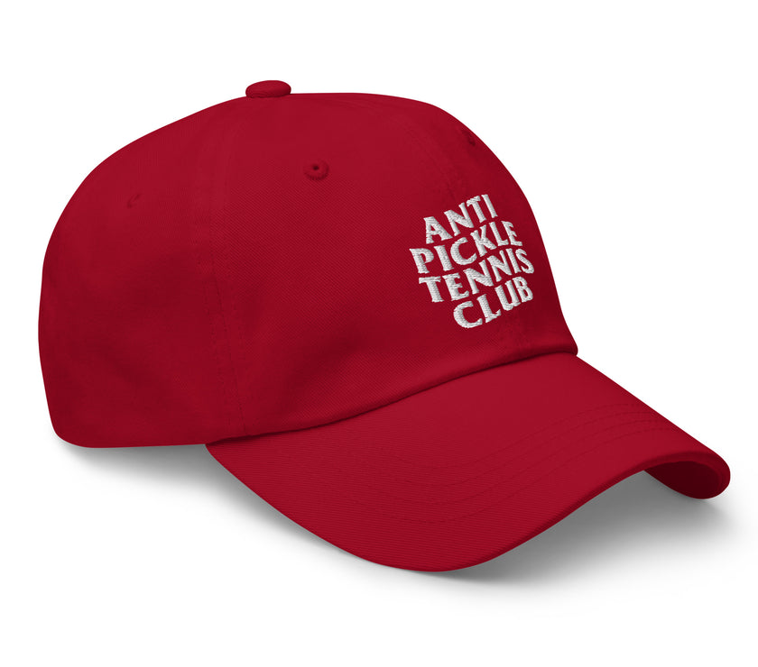 Anti Pickleball Tennis Club Dad hat by CoVA Tennis