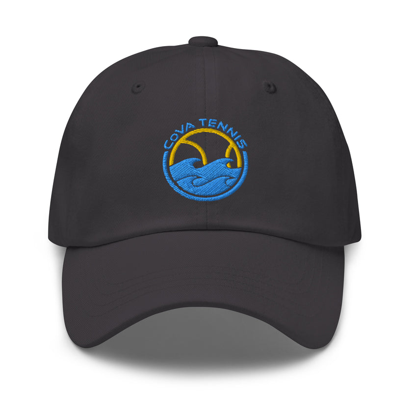 CoVA Tennis Ball & Waves Logo Dad hat