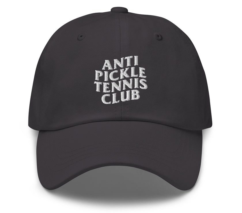 Anti Pickleball Tennis Club Dad hat by CoVA Tennis