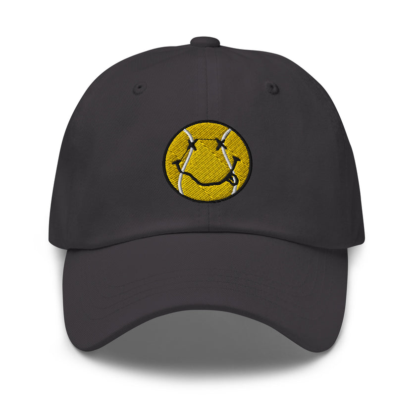 Smiling Tennis Ball by CoVA Tennis Dad hat