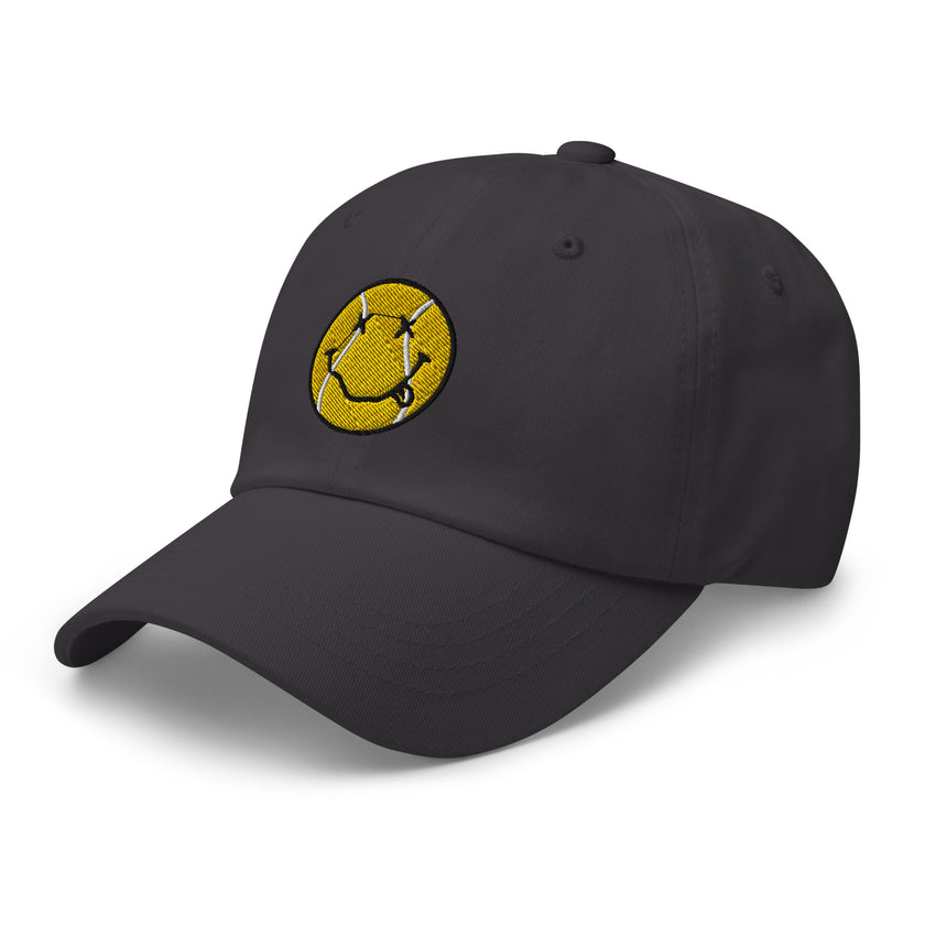 Smiling Tennis Ball by CoVA Tennis Dad hat