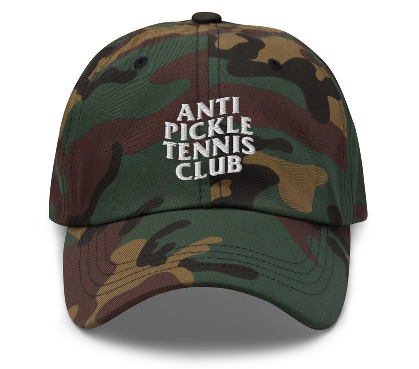 Anti Pickleball Tennis Club Dad hat by CoVA Tennis