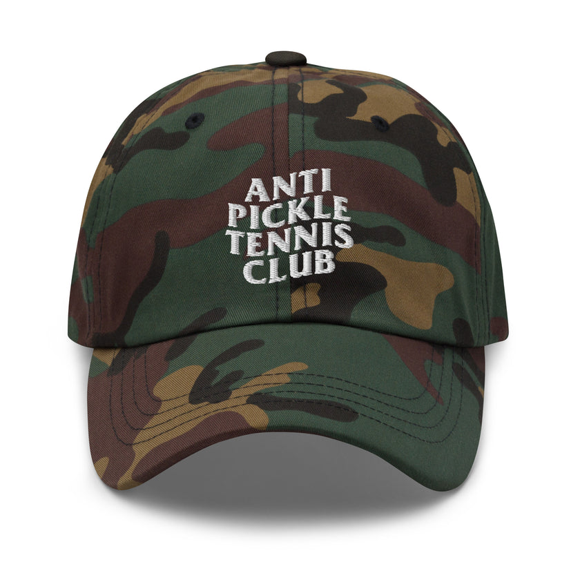 Anti Pickleball Tennis Club Dad hat by CoVA Tennis