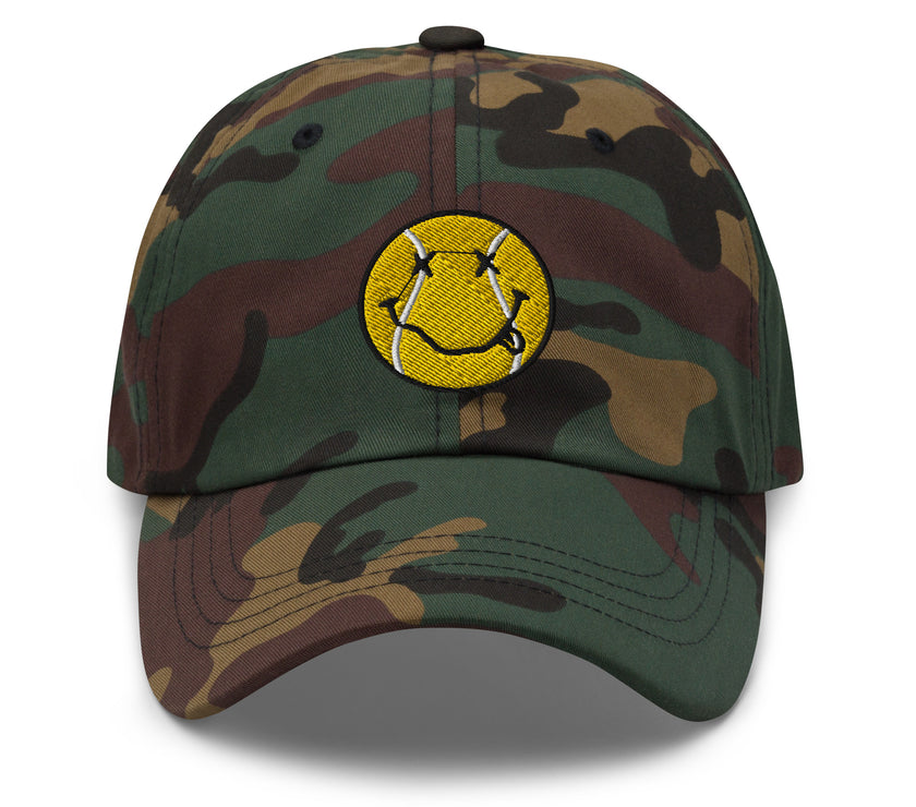 Smiling Tennis Ball by CoVA Tennis Dad hat