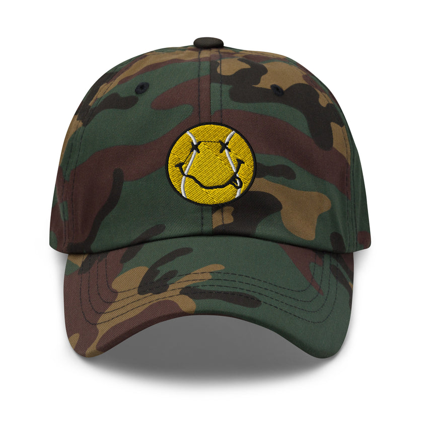 Smiling Tennis Ball by CoVA Tennis Dad hat