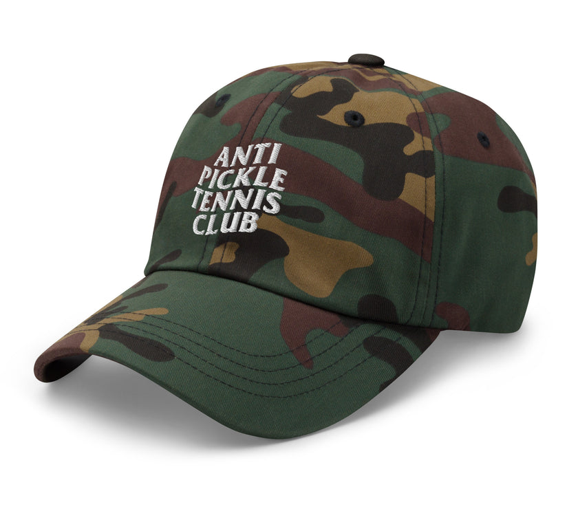 Anti Pickleball Tennis Club Dad hat by CoVA Tennis