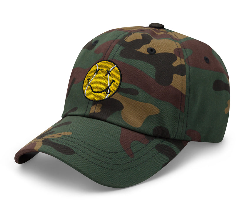 Smiling Tennis Ball by CoVA Tennis Dad hat