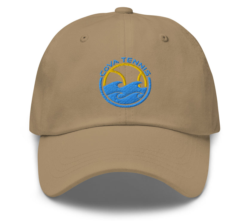 CoVA Tennis Ball & Waves Logo Dad hat