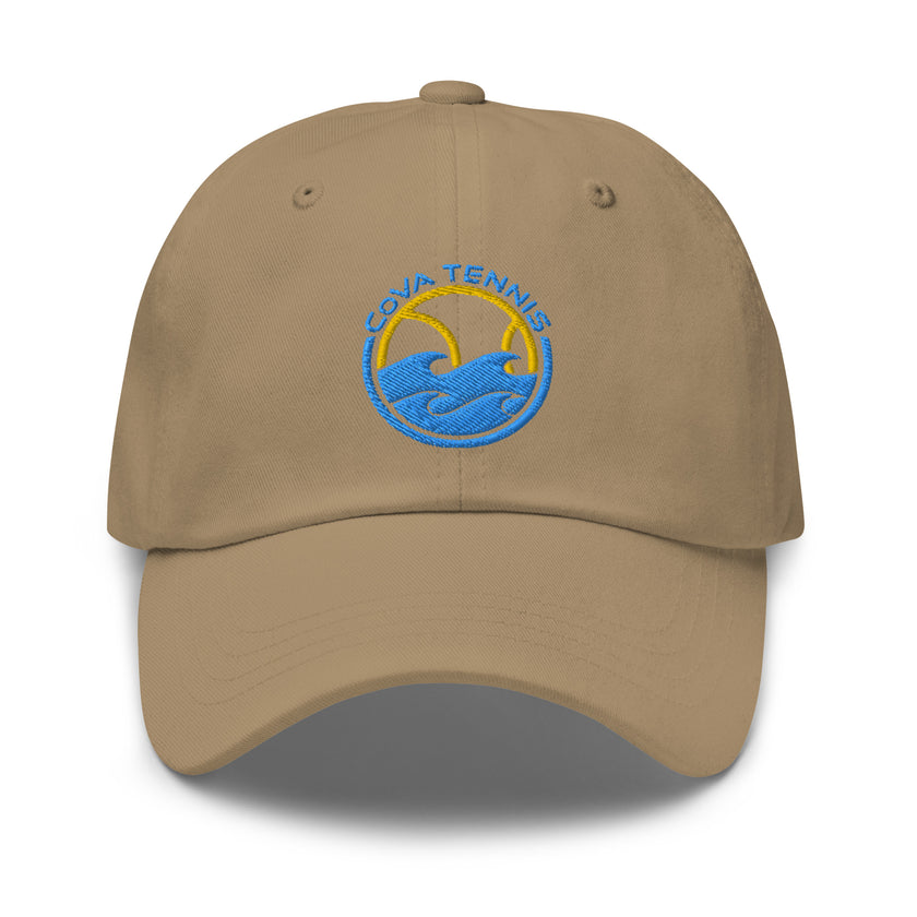 CoVA Tennis Ball & Waves Logo Dad hat