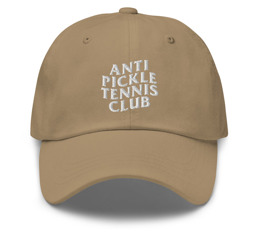 Anti Pickleball Tennis Club Dad hat by CoVA Tennis