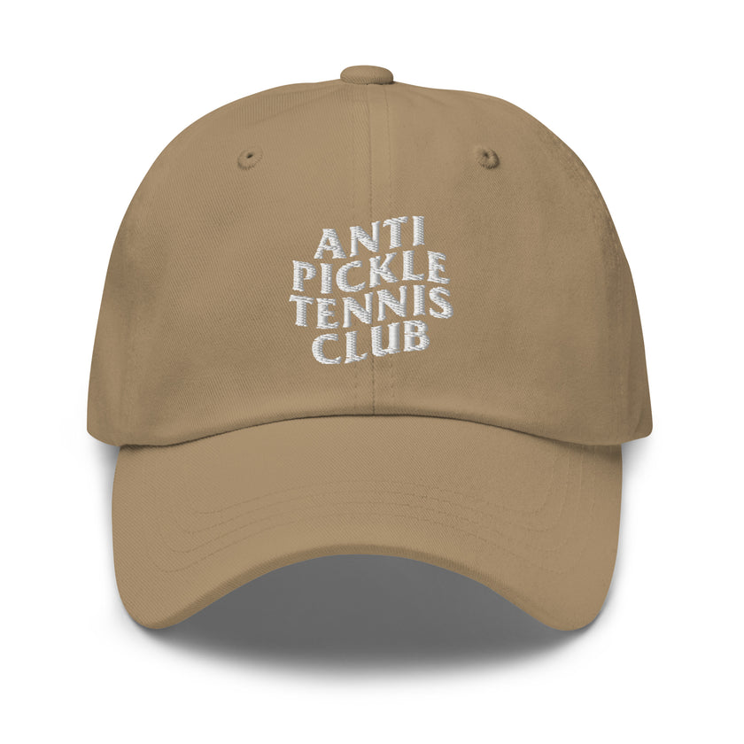 Anti Pickleball Tennis Club Dad hat by CoVA Tennis