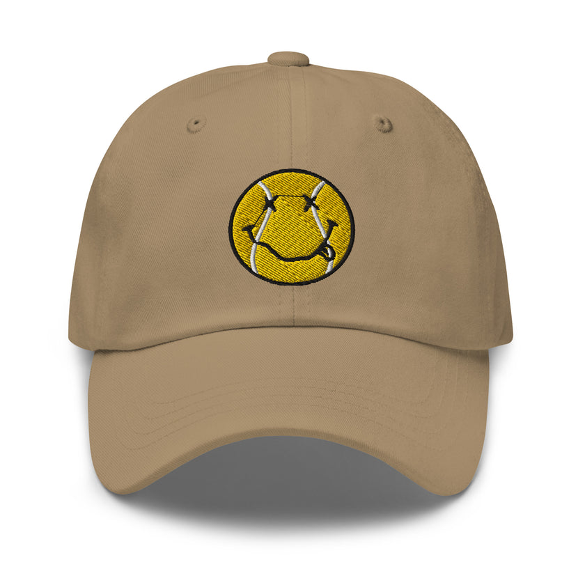 Smiling Tennis Ball by CoVA Tennis Dad hat