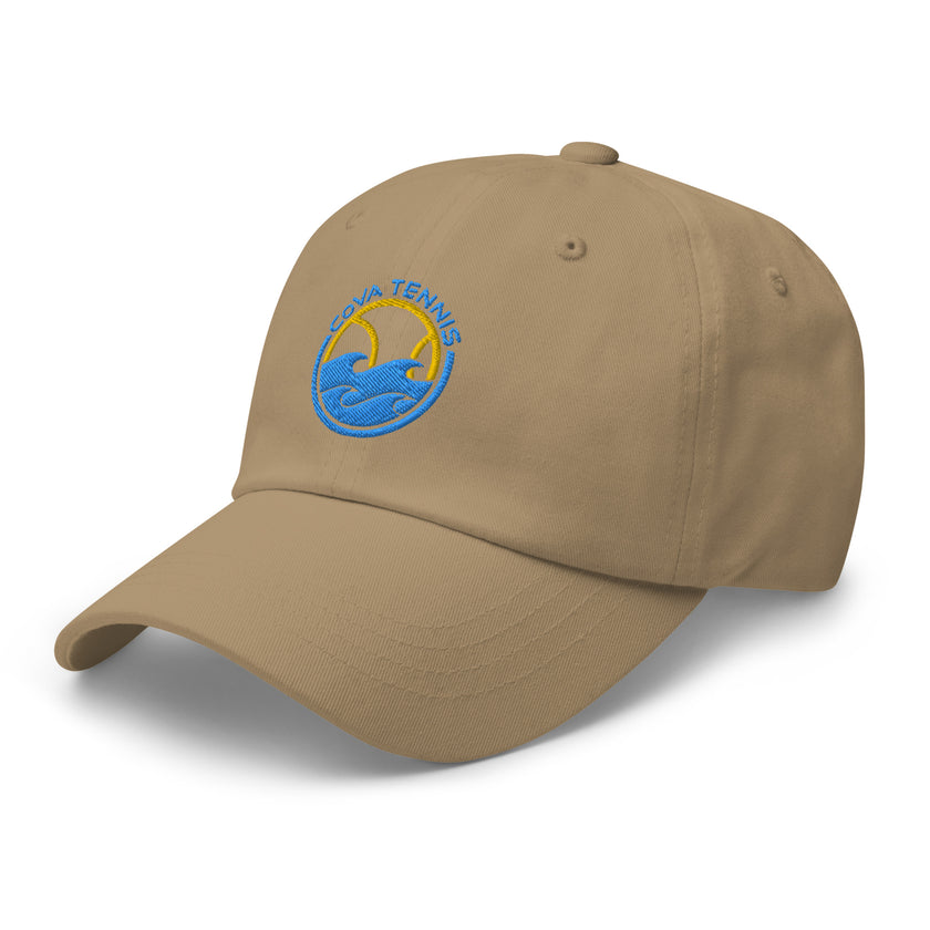 CoVA Tennis Ball & Waves Logo Dad hat