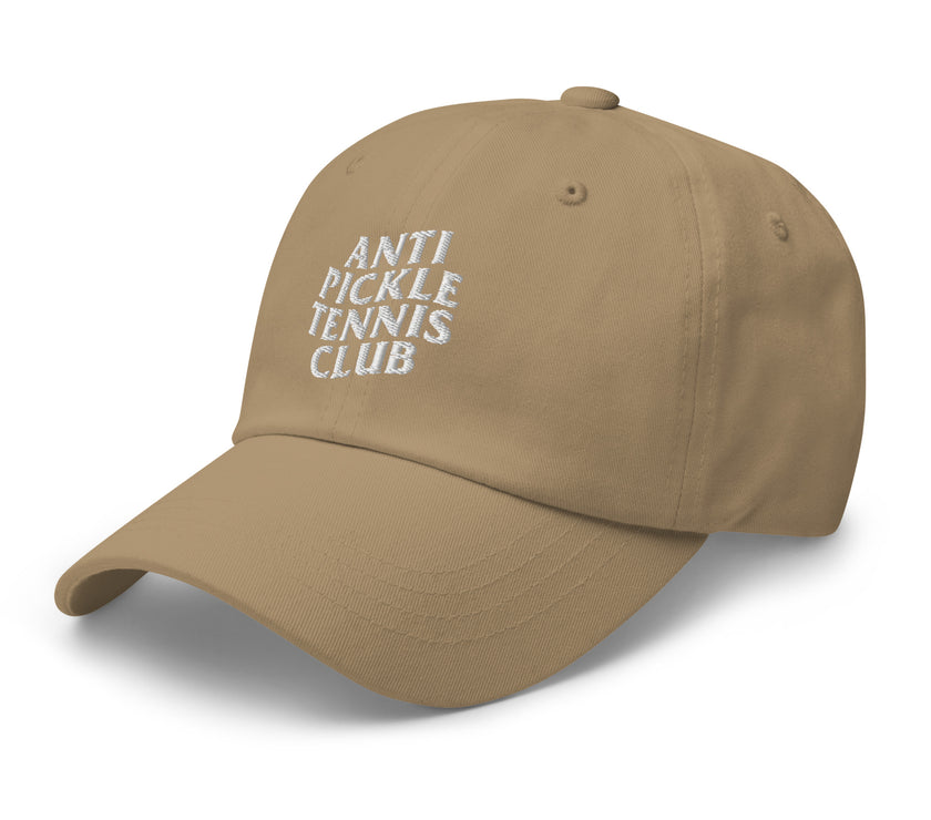 Anti Pickleball Tennis Club Dad hat by CoVA Tennis